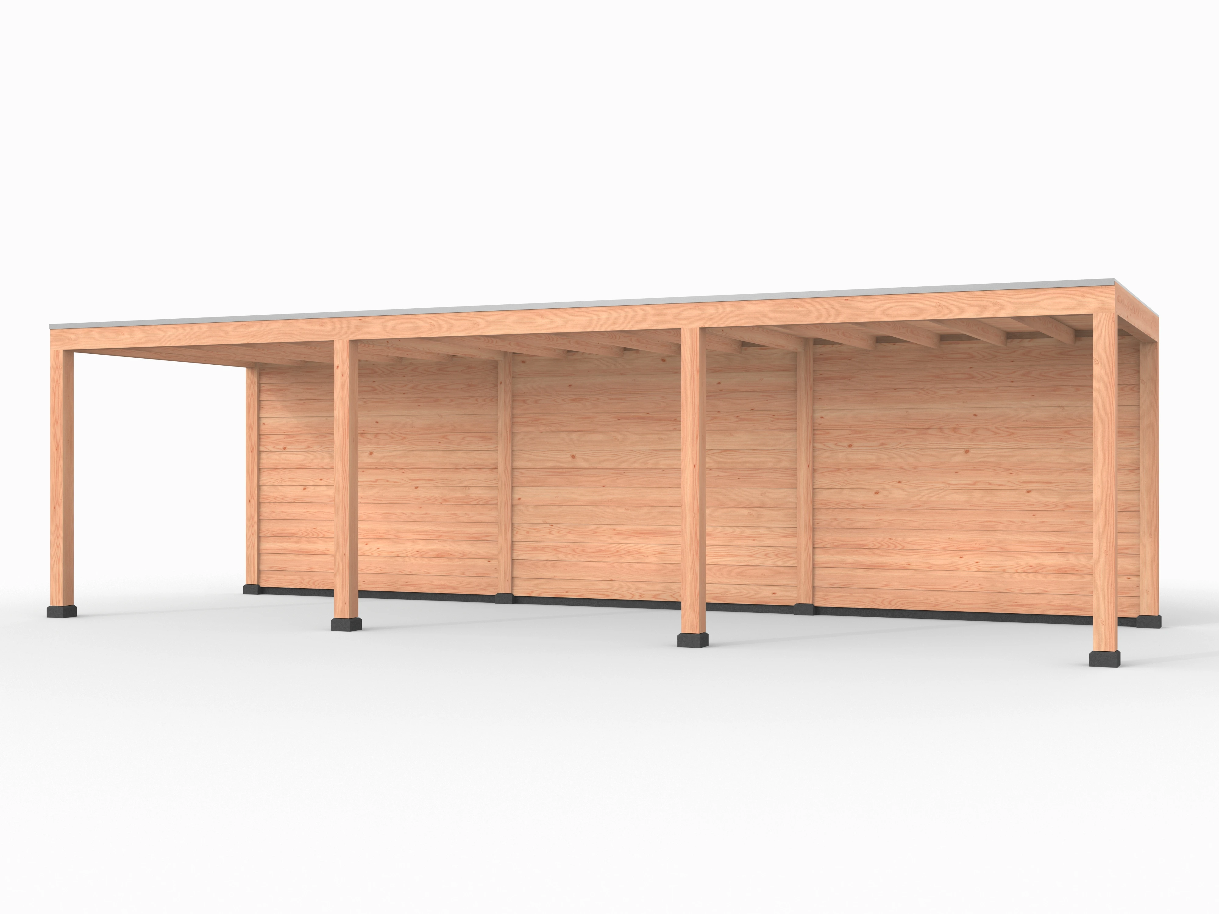 Douglas overkapping, 900 x 300, met achterwand, Westwood Elegant - Afbeelding 1
